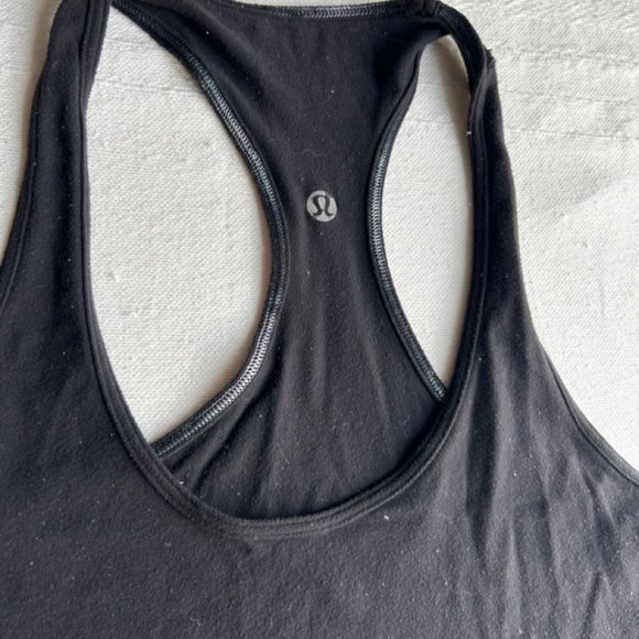 lululemon Cool Racerback Light Luon Black Sz 8 - Picture 3 of 9